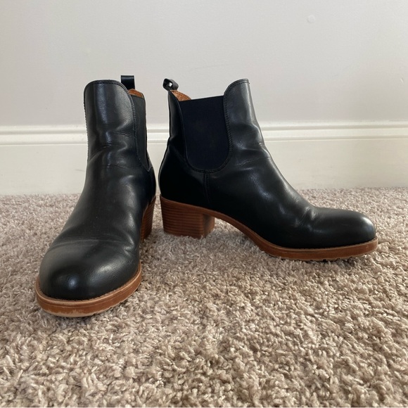 Black and Brown European Ankle Booties Size 41 Size 10.5 - Picture 8 of 11